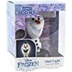 Frozen Habitaciones infantiles Disney Frozen II Mini Light Icon Light Olaf svart/vit Luz nocturna