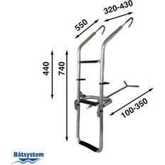 Stävstege Stävstege 3Steg 74Cm