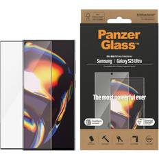 Skjermbeskyttere PanzerGlass Ultra-Wide Fit Screen Protector with EasyAligner for Galaxy S23 Ultra