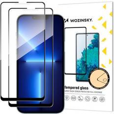 Skärmskydd Wozinsky [2 PACK] Full Glue Härdat glas iPhone 13 Pro iPhone 13 Svart