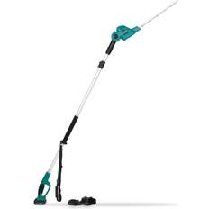 Hækkeklippere stang VONROC VONROC Teleskopisk hækkeklipper 20V (Inkl. 2x 2.0Ah batterier og hurtigoplader) Vippbart blad Udtrækkelig stang (200-260 cm)