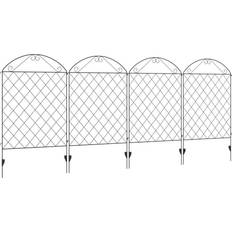 OutSunny 4PCs Decorative Garden Fencing 43in Border Edging