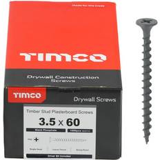 Timco Plasterboard Screws Coarse Thread Black 60mm Pack