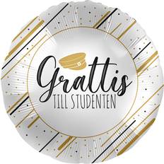 Grattis till studenten Folieballong Grattis till Studenten Guldhatt