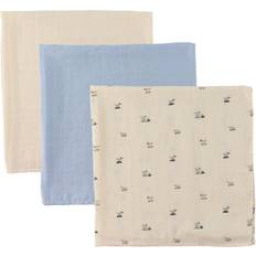 Økologiske Stofbleer Pippi Organic Muslin Cloth 3-pak Celestial Blue