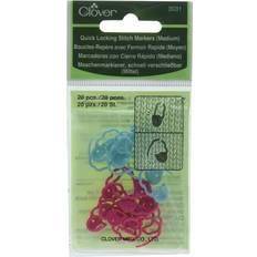 Clover Quick Locking Stitch Markers-Medium 20/Pkg