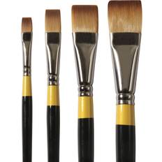 Beige Accesorios de pintura Daler Rowney System3 Synthetic Short Flat Brush 1/2"