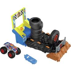 Hot wheels monster truck Hot Wheels Monster Trucks Arena Smashers Race Ace Smash Race Challenge Playset