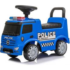 Véhicules Électriques Tricycle Mercedes Actros 25 kg Bleu avec son Camion de police 63,5 x 29 x 27 cm