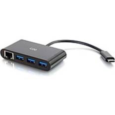 Ethernet usb c hub C2G USB C Hub With Ethernet - 3-Port