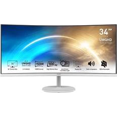 Blanc - Oui Écrans MSI Pro MP341CQW 34" LED UWQHD 100Hz Courbé