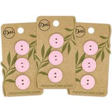 Buttons Dritz 18mm Recycled Cotton Round Button Light Pink