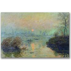 Wall Decor Trademark Fine Art Sun Setting Over The Claude Monet, 16x24-Inch Wall Decor