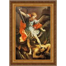 Figurines Design Toscano Archangel St. Michael Guido Reni Framed People Oil Painting Figurine