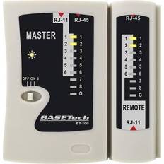 Basetech Kabeltestare BT-100 Passar RJ-45, RJ-11