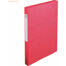 Rouge Boîtes d'Archivage Exacompta Boîte De Classement Cartobox A4 25 mm Rouge