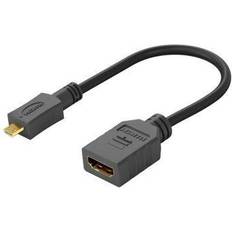 Mikro hdmi MicroConnect HDMI-adapter mikro-HDMI hane 4K60Hz stöd