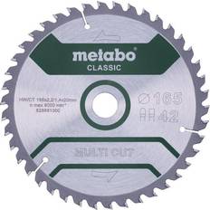 Metabo 628661000 Multi Cut Cirkelsågblad 165 x 20 x 42T Laminat Plast Aluminium