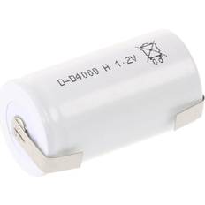 Batteri d r20 Mexcel Mexcel D4000H Special-batteri R20 (D) Tåler høj temperatur, U-loddefane, Flat-Top NiCd 1.2 V 4000 mAh