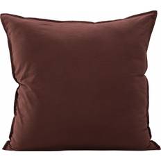 Bomuld Pudebetræk Venture Home Ronja Cushion Cover Washed Pudebetræk Brun (60x60cm)