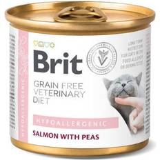 Brit Katzen Haustiere Brit Veterinary Diet Hypoallergenic Salmon&P..