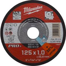 Milwaukee Slibeskiver Tilbehør til elværktøj Milwaukee skæreskive Ø125 x 1,0 mm