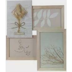 Multicolore Cadres Photo Dkd Home Decor 31 x 2.4 x 34 cm Verre Naturel Cadre Photo