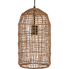 Beliani Lightning Paper Natural Pendant Lamp