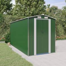 vidaXL Capanno da Giardino Verde 192x440x223 cm Acciaio Zincato (Superficie edificio )