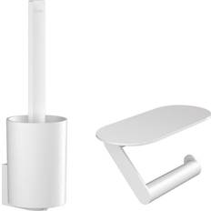 Hansgrohe Porte-rouleaux de papier toilette Hansgrohe WallStoris Toilettenset 27969 Blanc Mat