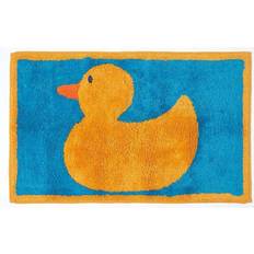Yellow Bathroom Accessories Homescapes Rubber Duck Bath Mat Blue