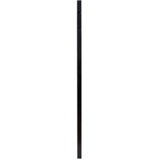 Fence Poles FORTRESS Athens 2 2 6 Gloss Black Bottom Fence End Post