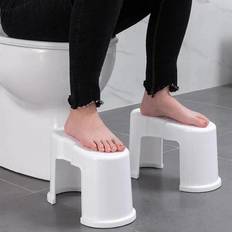 Valkoinen Potat WC-jakkara 2-osainen Ummetukseen Squatty Potty White