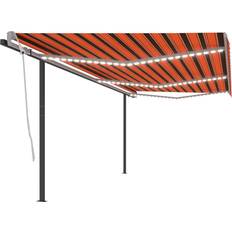 vidaXL Markise 6x3 manuel betjening orange