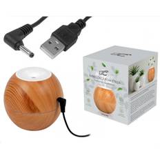 Luftfuktare trä LTC Luftfuktare Aroma Diffuser 4 färger upplyst 130ml Mörk trä