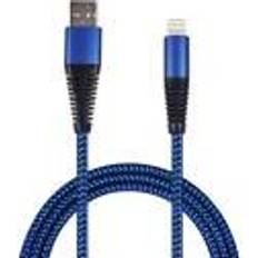 Lightning Cable 1m Blå Sort