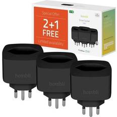 Hombli Elartikler Hombli Smart Socket (EU) Promo Pack 2 1 Black Fjernlager, 2-3 dages levering (Forventes på eget lager 07-02-2023)