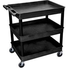 Screen Mounts Luxor TC111-B 3 Shelf Large Cart