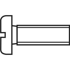 Toolcraft Toolcraft 814644 Cylinderskruer M2 DIN 84 Stål verzinkt 100
