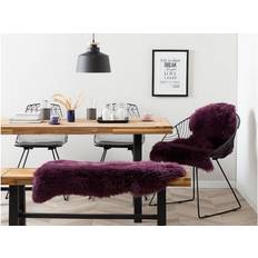 Cuir Peaux de mouton Beliani Sheepskin Rug ULURU Purple