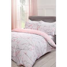 Dreamscene Blossoms Duvet Cover Pink, Grey