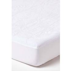 Polyester Protège-matelas Homescapes Waterproof Terry Towelling Protector Mattress Cover White