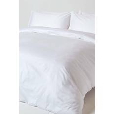 Textiles Homescapes Organic Cotton Thread Count Duvet Cover White