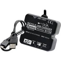 Batteri cykel Kemo Cykel oplader med USB stik, M172N