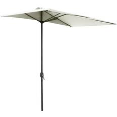 Balcony parasol OutSunny 3m Garden Half Round Umbrella Balcony Parasol