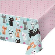 Creative Converting 329399 Cute Cats Plastic Tablecover 1 Pc