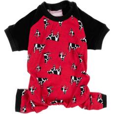 Leveret Leveret Pet Pajamas - Red Cow Dog Pajamas