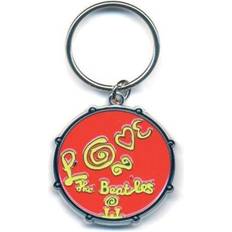 The Beatles Love Drum Standard Keychain. Metal Keyring New love keyring