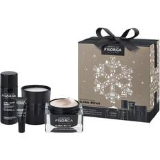 Scatole regalo e Set Filorga Cofanetto Xmas 2022 - Crema Antietà Lozione Rivitalizzante + Contorno Occhi e Labbra + Candela Profumata 50ml