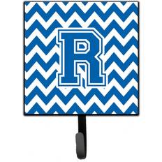 Blue Facade Numbers Caroline's Treasures CJ1056-RSH4 Letter R Chevron Blue Leash